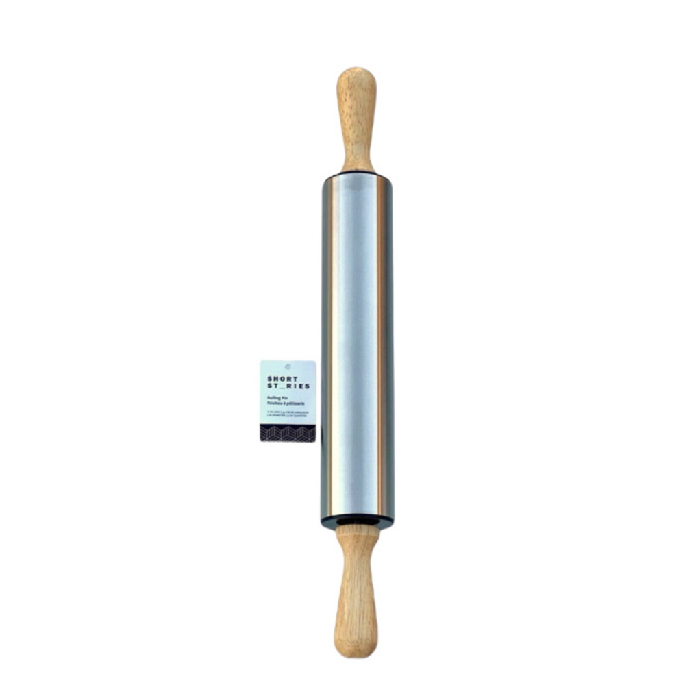 Short Stories Rolling Pin New in Package Stainless Steel